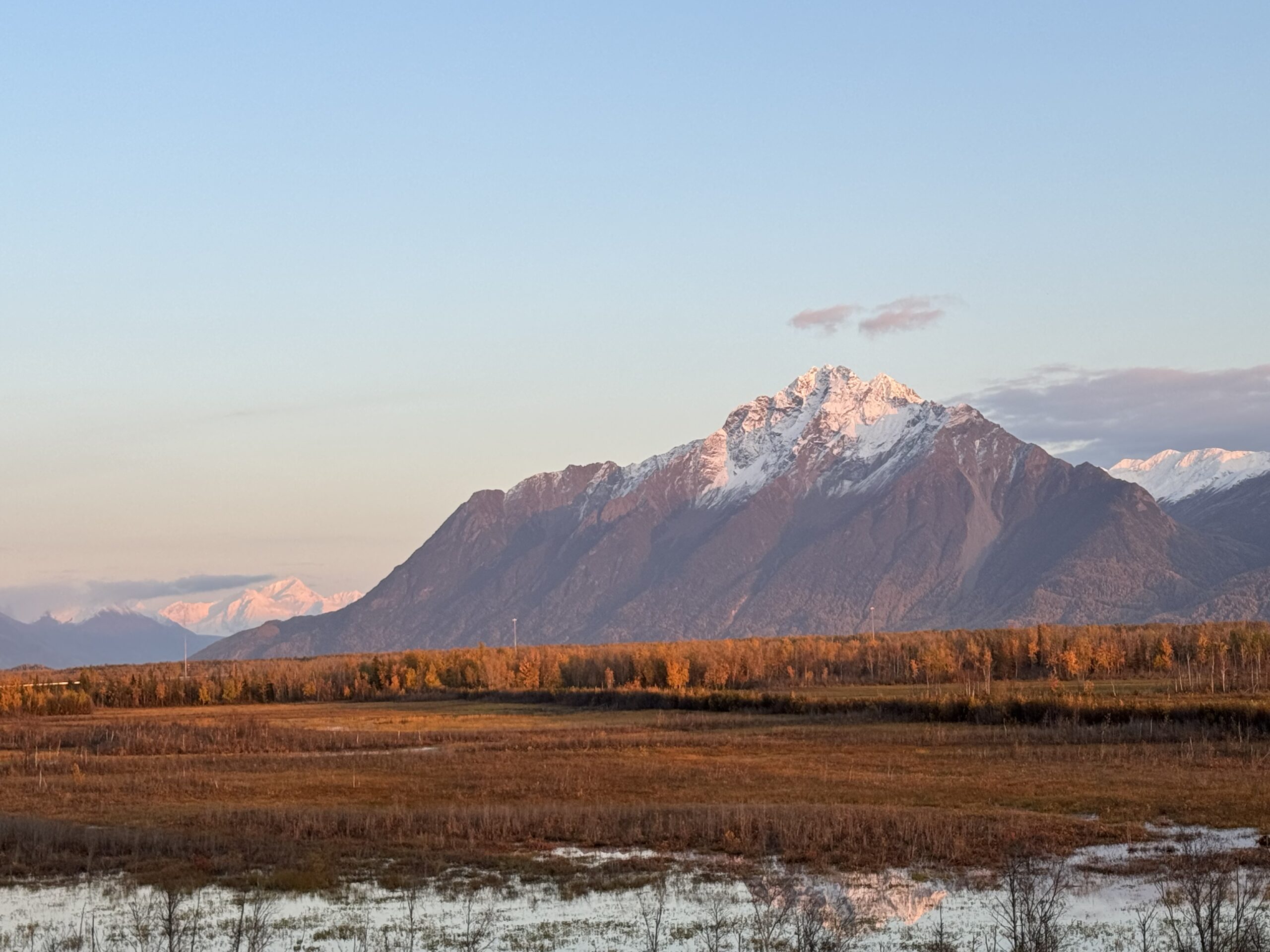 Pioneer Peak in the Alpenglow